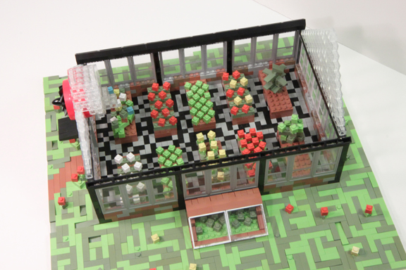 Modulex Greenhouse (interior) for BrickFair