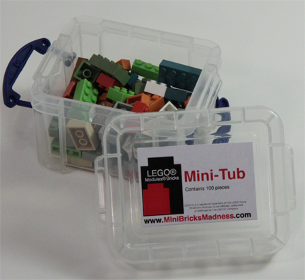 MiniTub (100 assorted Lego® Modulex® bricks)