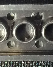 This is the newer mold, with the "M" on the stud, and no mark inside about the patent.